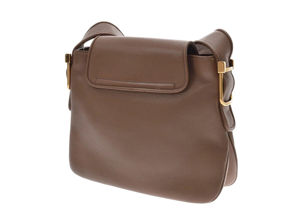 Gucci Brown shoulder bag GG prominent logo goldtoned Brown